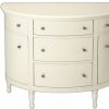 White Demilune Console Chest