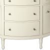 White Demilune Console Chest