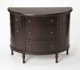 41" Dark Brown Solid Wood Five Drawer Sideboard