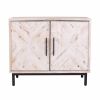 Modern Farmhouse Rustic Natural Accent Storage Cabinet