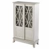 28" White Standard Accent Cabinet With Eight Shelves