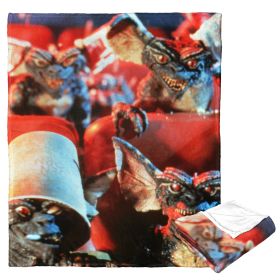 Gremlins Silk Touch Throw Blanket, 50" x 60", Rowdy Movie Goers