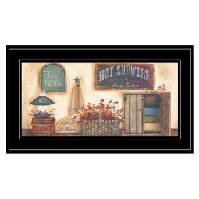 "Bath House" Collection By Pam Britton, Ready to Hang Framed Print, Black Frame