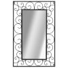 Wall Mirror Rectangular 19.6"x31.4" Black