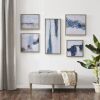 Abstract 5-piece Gallery Framed Canvas Wall Art Set