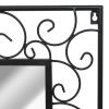 Wall Mirror Rectangular 19.6"x31.4" Black