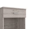 DEPOT E-SHOP Beryl Nightstand, One Drawer, Low Shelf, Superior Top, Light Gray