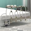 Ola Metal Bed, White with Gold Details, Full