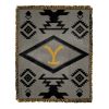 Ent 019 Yellowstone-Waffle Aztec Woven Jacquard Throw