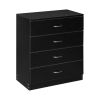 FCH Modern Simple 4-Drawer Dresser Black