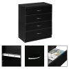 FCH Modern Simple 4-Drawer Dresser Black