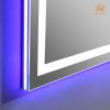 Eleshine  LED Bathroom Mirror 24x30 with Backlit and front lit ,Anti-Fog LED Vanity Mirror, Dimmable, Memory,Horizontal/Vertical