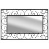 Wall Mirror Rectangular 19.6"x31.4" Black