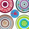 Colorful Circle 2 - X-Large Wall Decals Stickers Appliques Home Decor