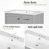 30" Bathroom Vanity , Modern Bathroom Cabinet with Sink Combo Set, Bathroom Storage Cabinet with a Soft Closing Door and 3 Drawers, Solid Wood Frame(G