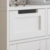 FCH MDF Spray Paint 4 Doors 1 Pump Bathroom Cabinet White