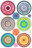 Colorful Circle 2 - X-Large Wall Decals Stickers Appliques Home Decor