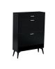 Shoe Cabinet , Shoe storage shelves, Black