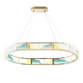 Boeseman's Colorful Chandelier (Color: 1 Tier, Squoval)