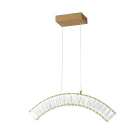 Sanford Brushed Gold Chandelier (Color: 1 Light)