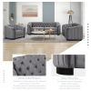 41.5" Velvet Upholstered Accent Sofa; Modern Single Sofa Chair with Thick Removable Seat Cushion; Modern Single Couch for Living Room; Bedroom; or Sma