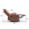 21"seat width,large size Electric Power Lift Recliner Chair Sofa for Elderly, 8 point vibration Massage and lumber heat, Remote Control, Side Pockets