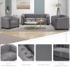 41.5" Velvet Upholstered Accent Sofa; Modern Single Sofa Chair with Thick Removable Seat Cushion; Modern Single Couch for Living Room; Bedroom; or Sma