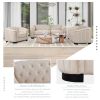 41.5" Velvet Upholstered Accent Sofa; Modern Single Sofa Chair with Thick Removable Seat Cushion; Modern Single Couch for Living Room; Bedroom; or Sma